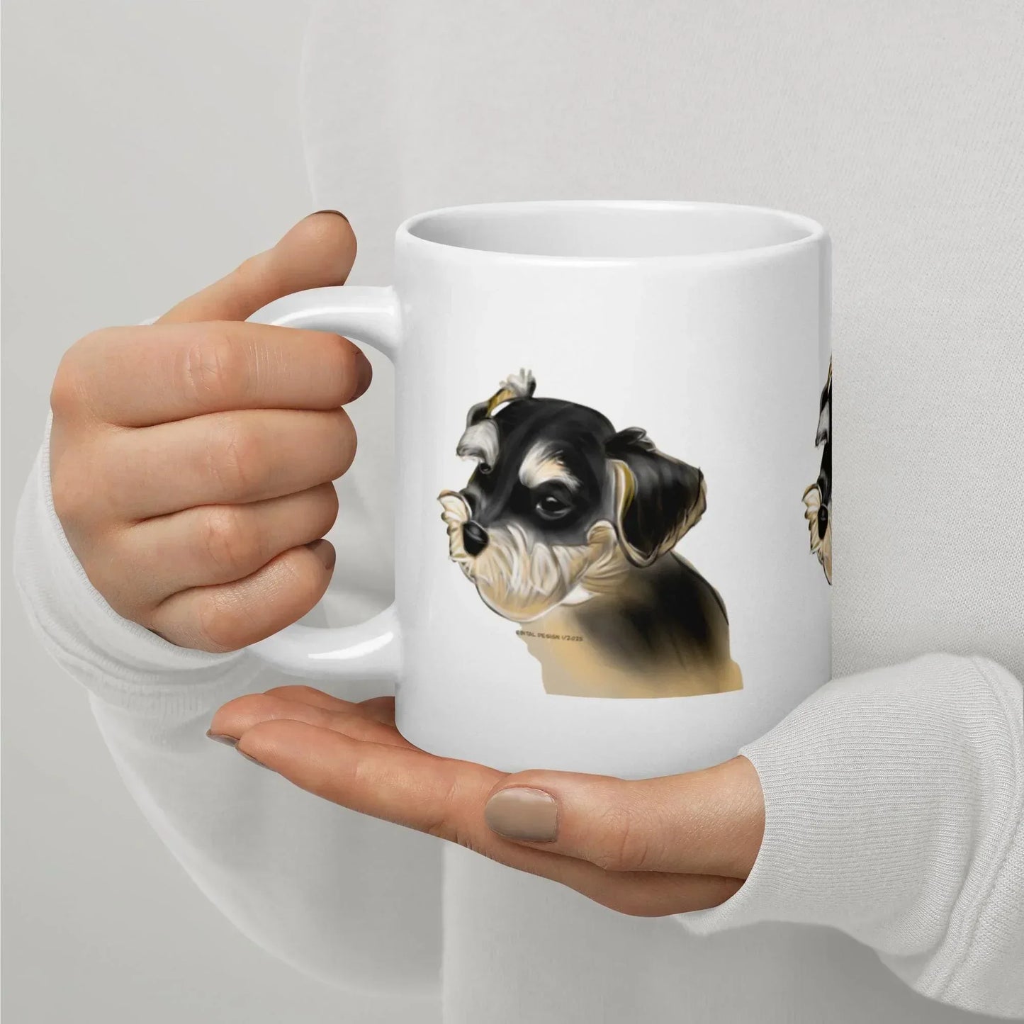 Schnauzer black & tan Mug - Debital Design