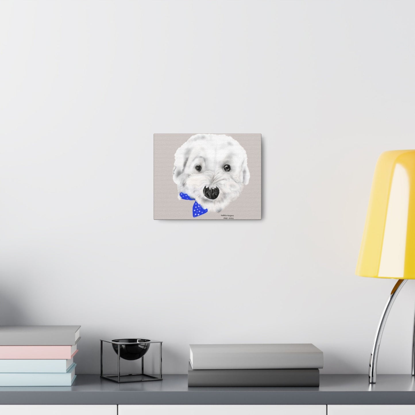 Charming Bichon Frise Canvas Art - Procreate Masterpiece