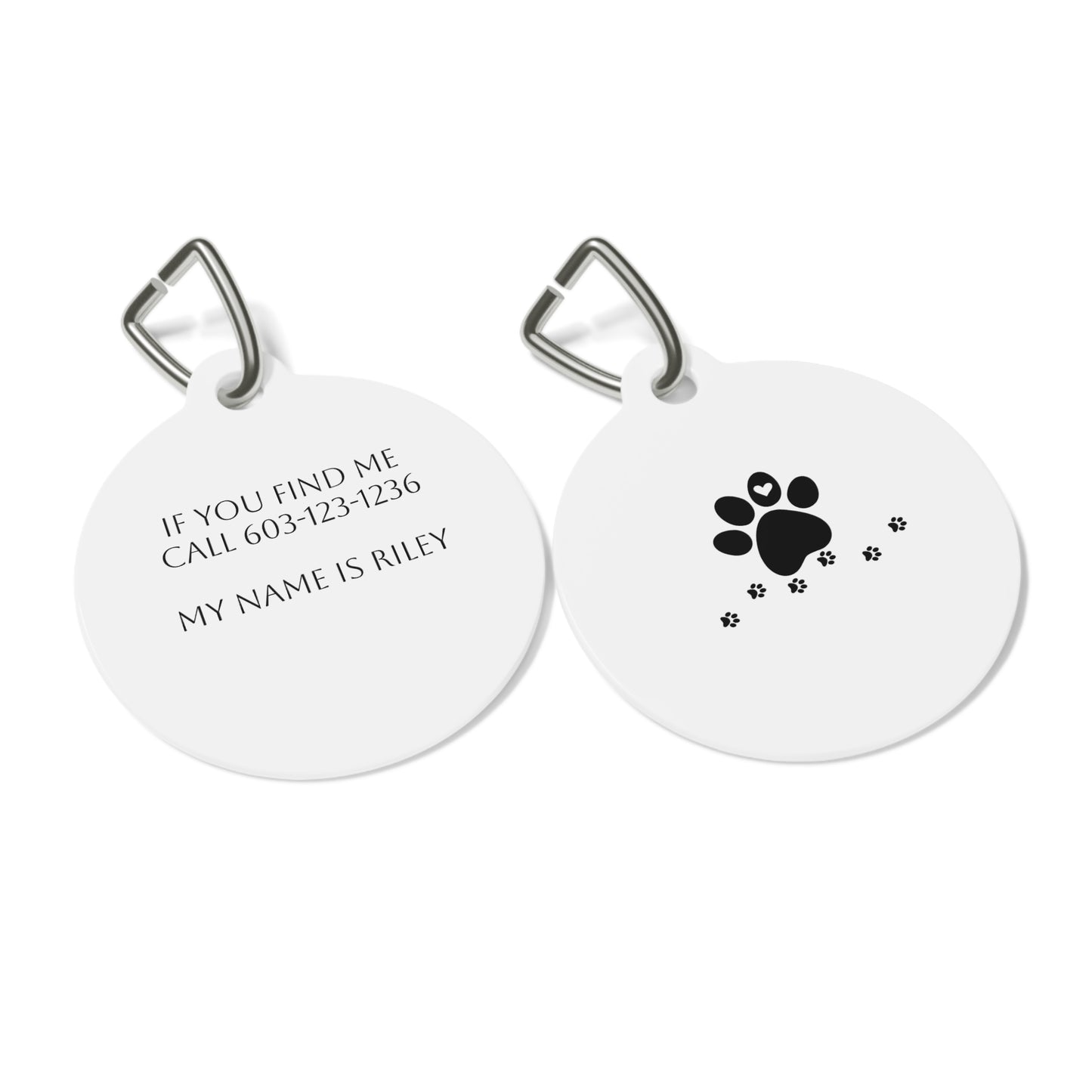 Custom Pet Tag - Personalized Dog ID Tag, Cat Name Tag, Pet Identification Tag, Unique Pet Accessory, Gift for Pet Lovers