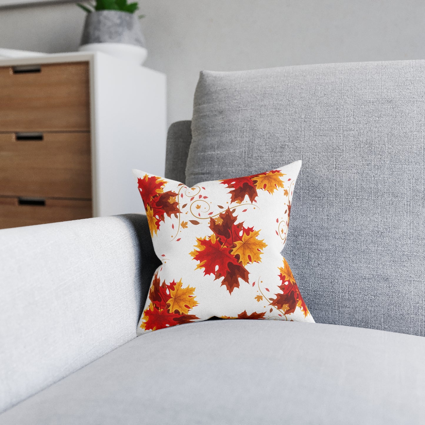 Decorative Pillow - Fall Leaves Design