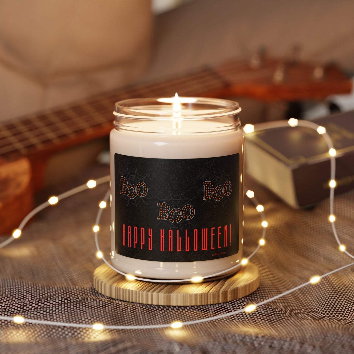 Halloween Scented Soy Candle, Spooky Home Decor, Fall Candle Gift, Eco-Friendly Candle, Autumn Aromatherapy