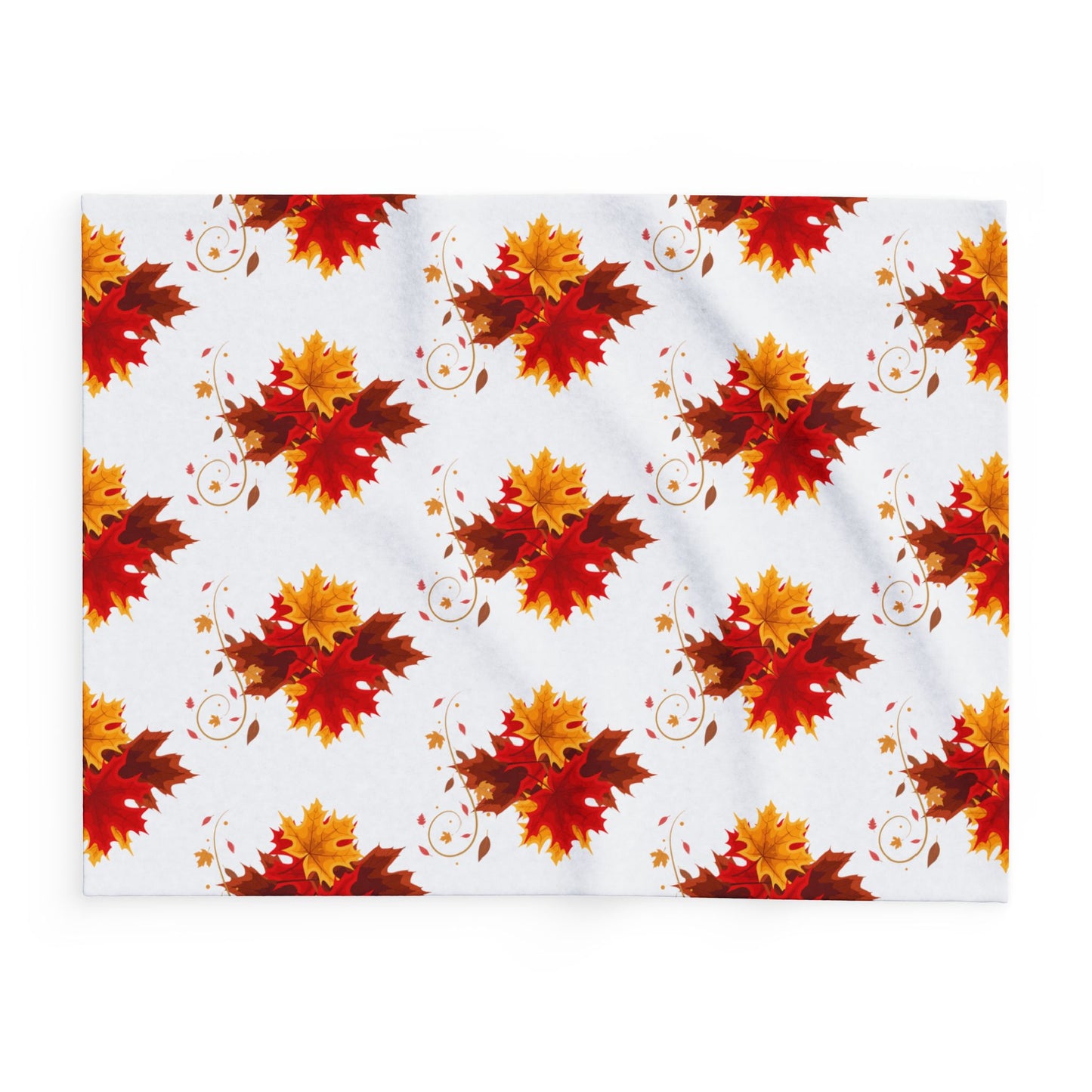 Fleece Blanket - Autumn Leaves Design