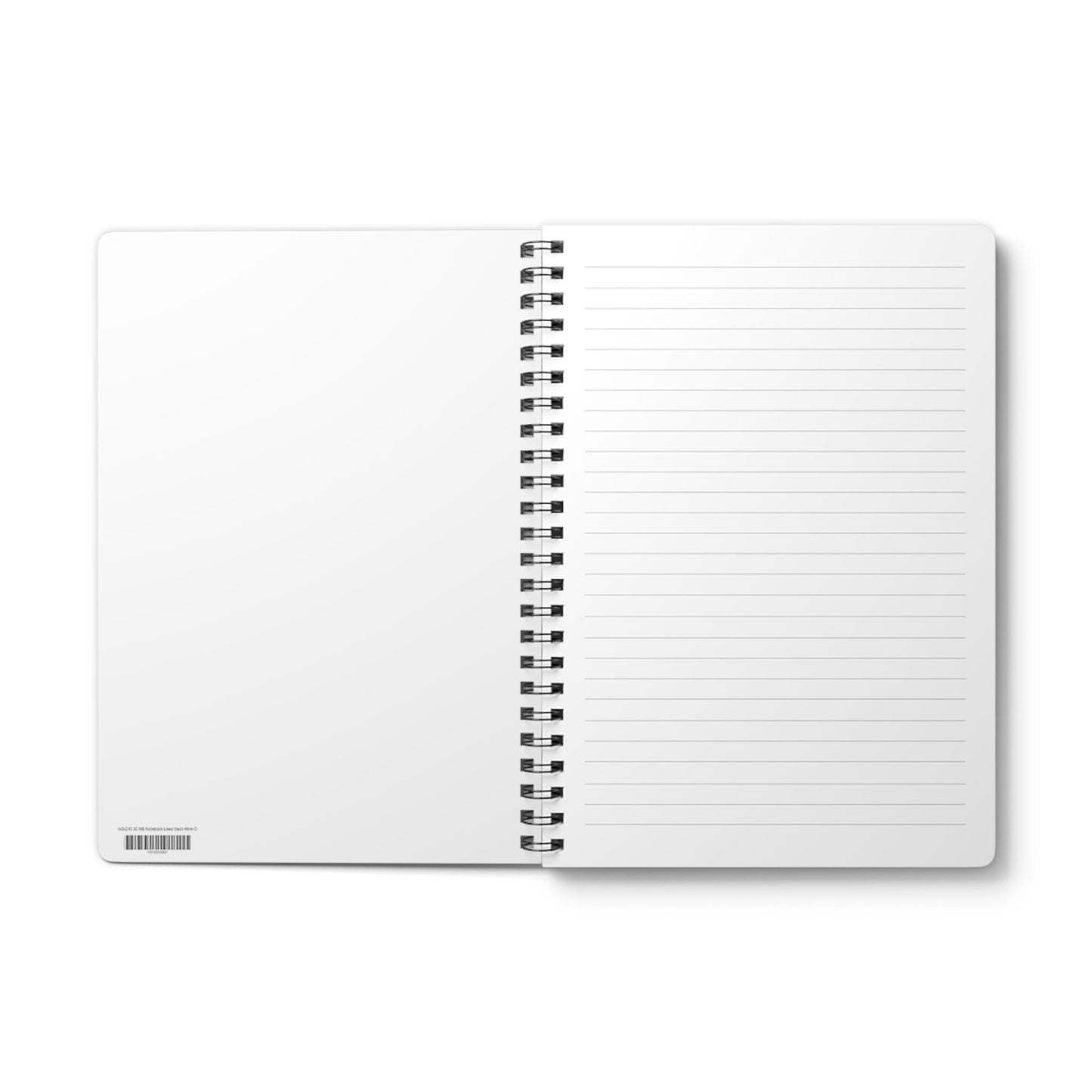 Personalized -Minimalist Wire bound Notebook, A5, Grid Paper, Bullet Journal, Sketchbook, Writing Pad, Black and White Design