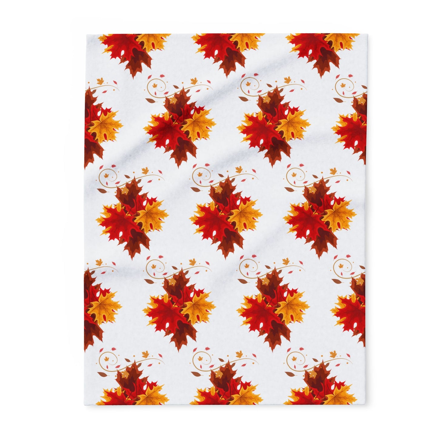 Fleece Blanket - Autumn Leaves Design