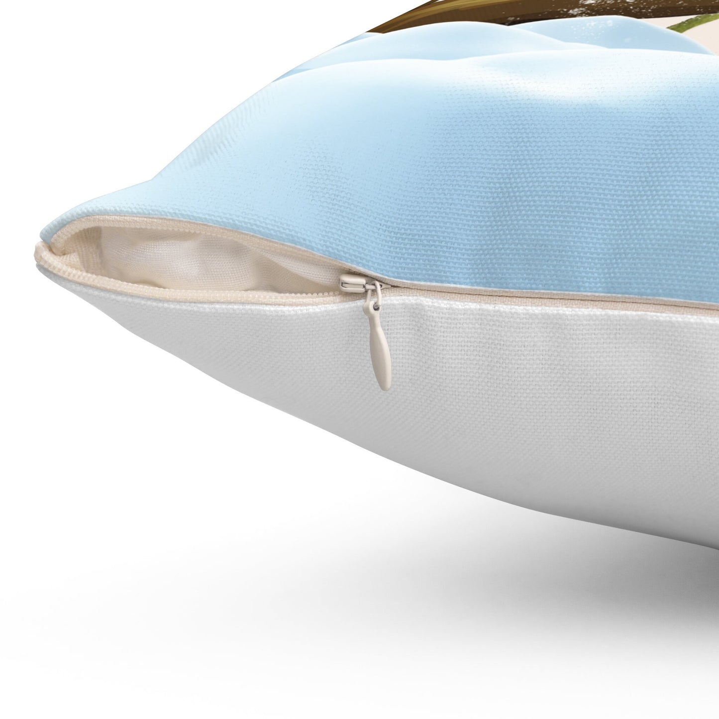 Spun Polyester Square Pillow with a cardinal