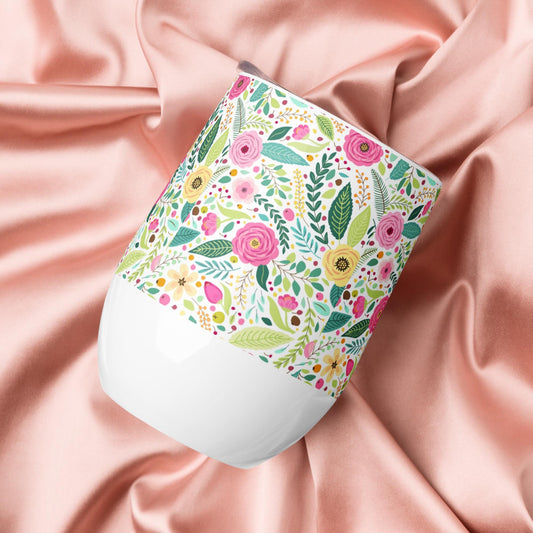 Spring time Wine tumbler