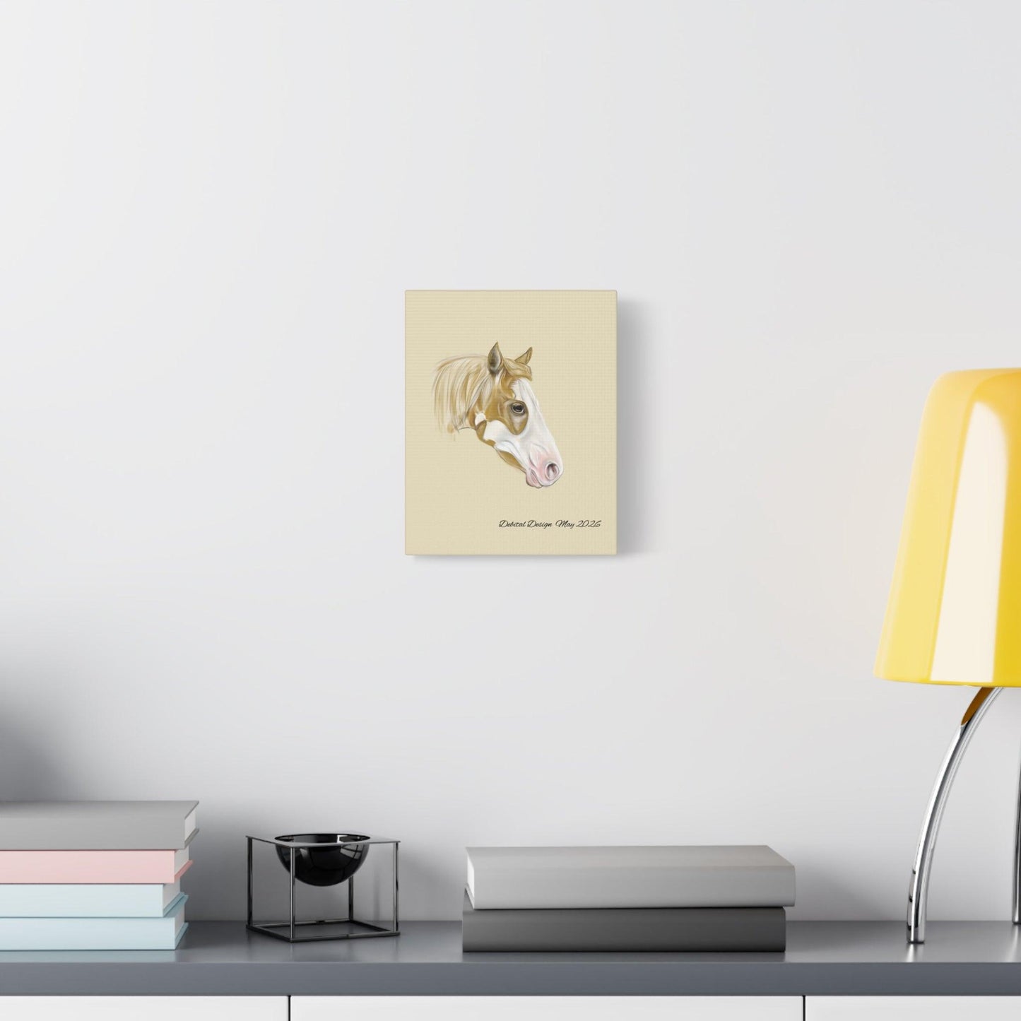 Paint Horse Canvas — Stretched Matte Wall Art