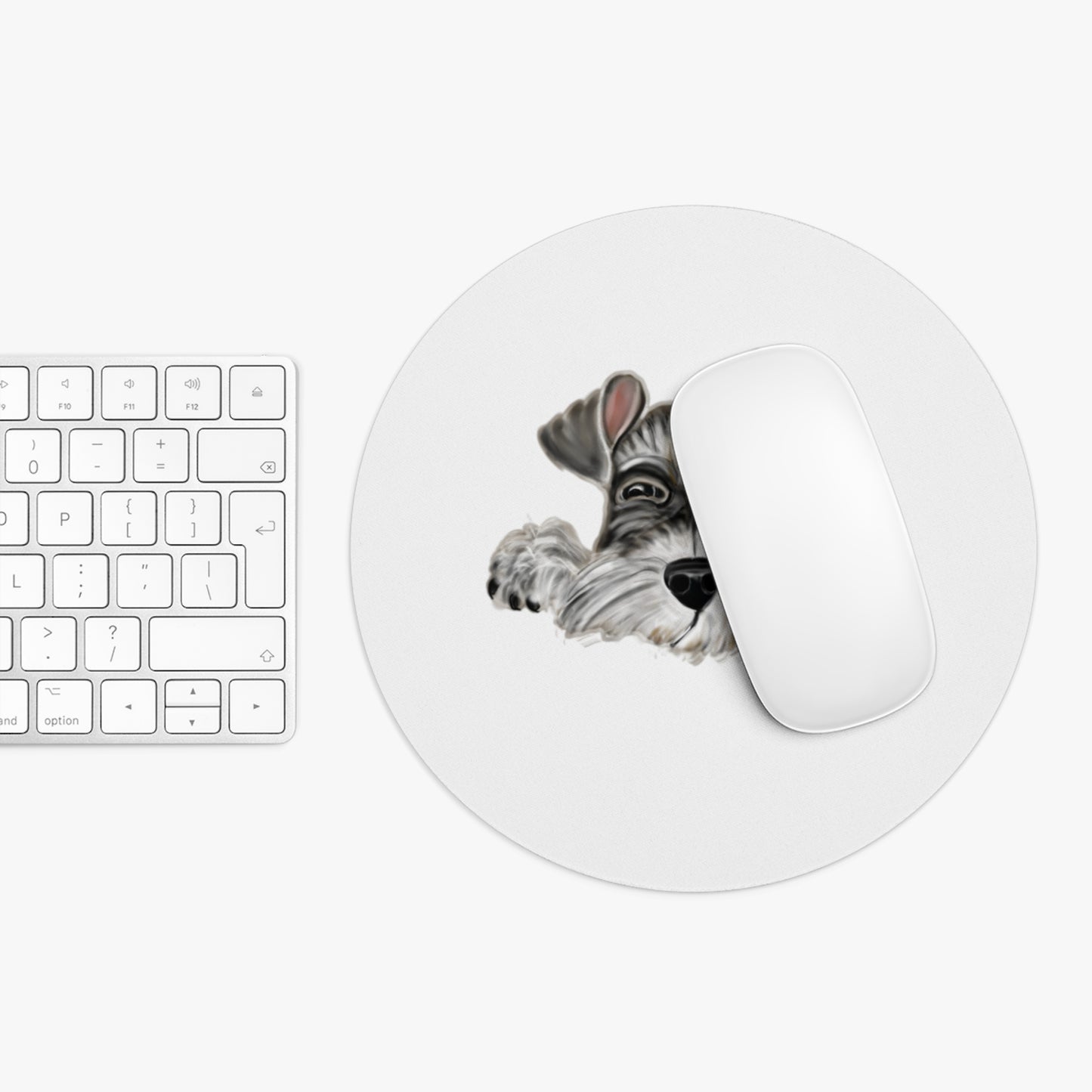 Schnauzer Mouse Pad - Cute Dog Design for Pet Lovers, Office Decor, Gifts for Animal Lovers, Personalized Workstation, Home Office
