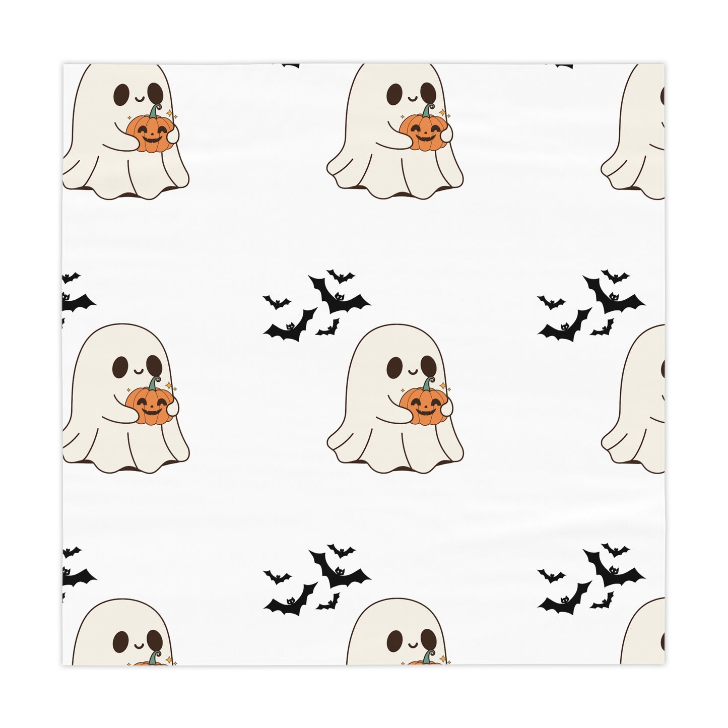 Cute Ghost Halloween Tablecloth - Spooky Decor for Parties, Trick or Treat, Halloween Celebrations, Fall Gatherings, Seasonal Decor