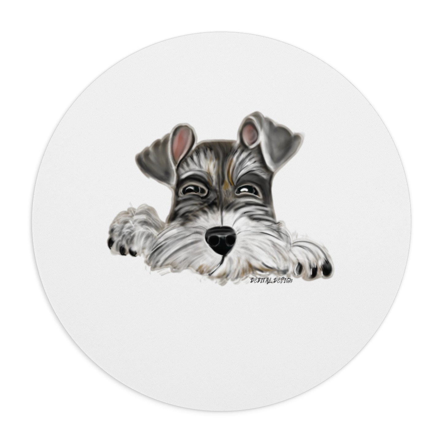 Schnauzer Mouse Pad - Cute Dog Design for Pet Lovers, Office Decor, Gifts for Animal Lovers, Personalized Workstation, Home Office