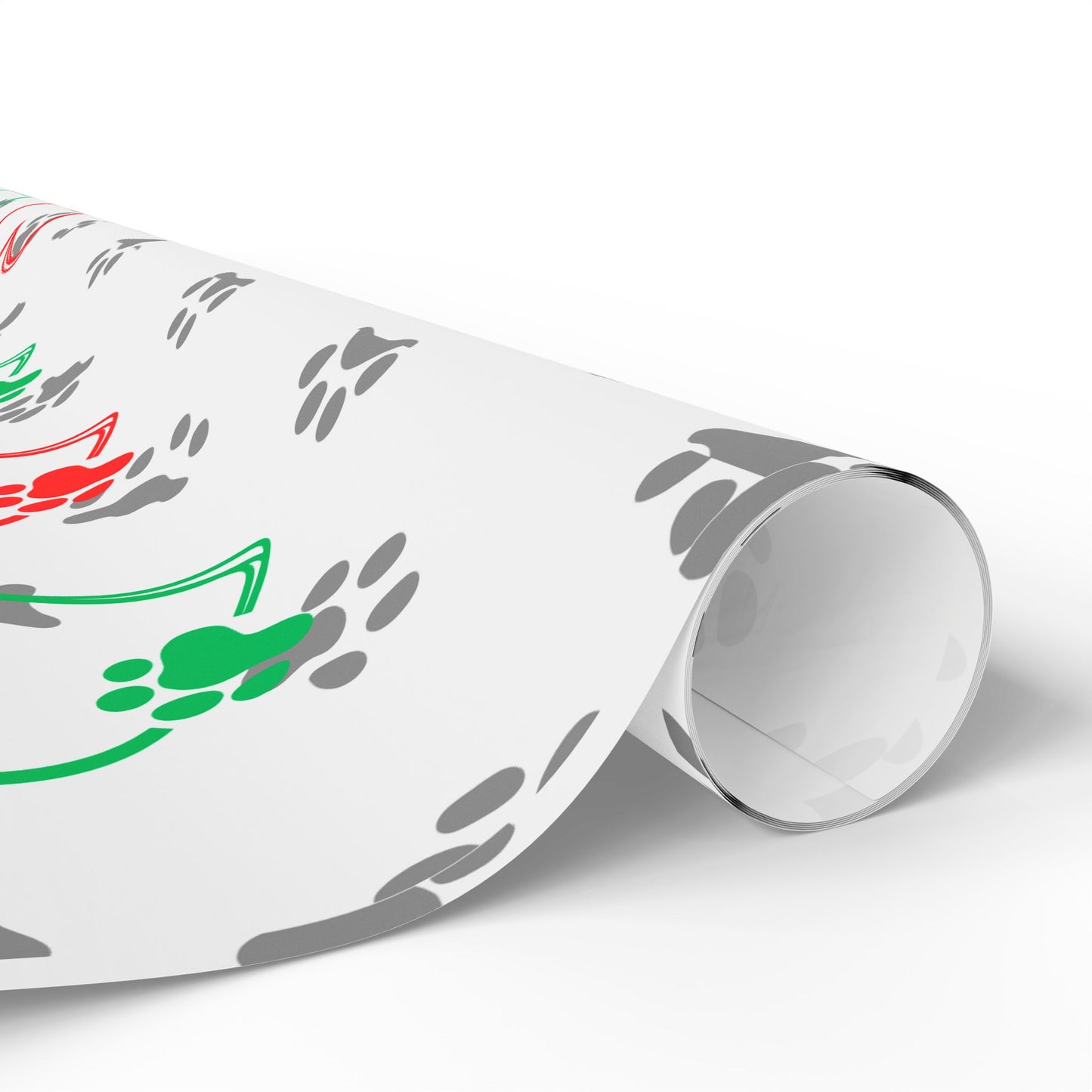 Paw Print Wrapping Paper Roll, Paw Print Gift Wrap, Pet Lover Wrapping Sheets, Dog Paw Print Presents, Cat Paw Print Packing Paper