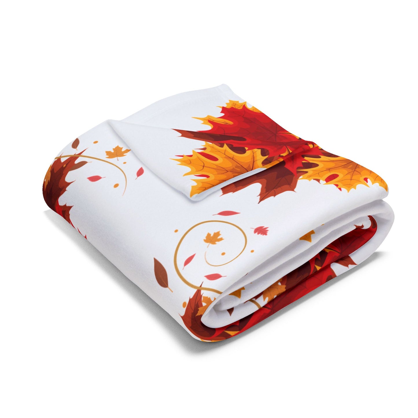 Fleece Blanket - Autumn Leaves Design