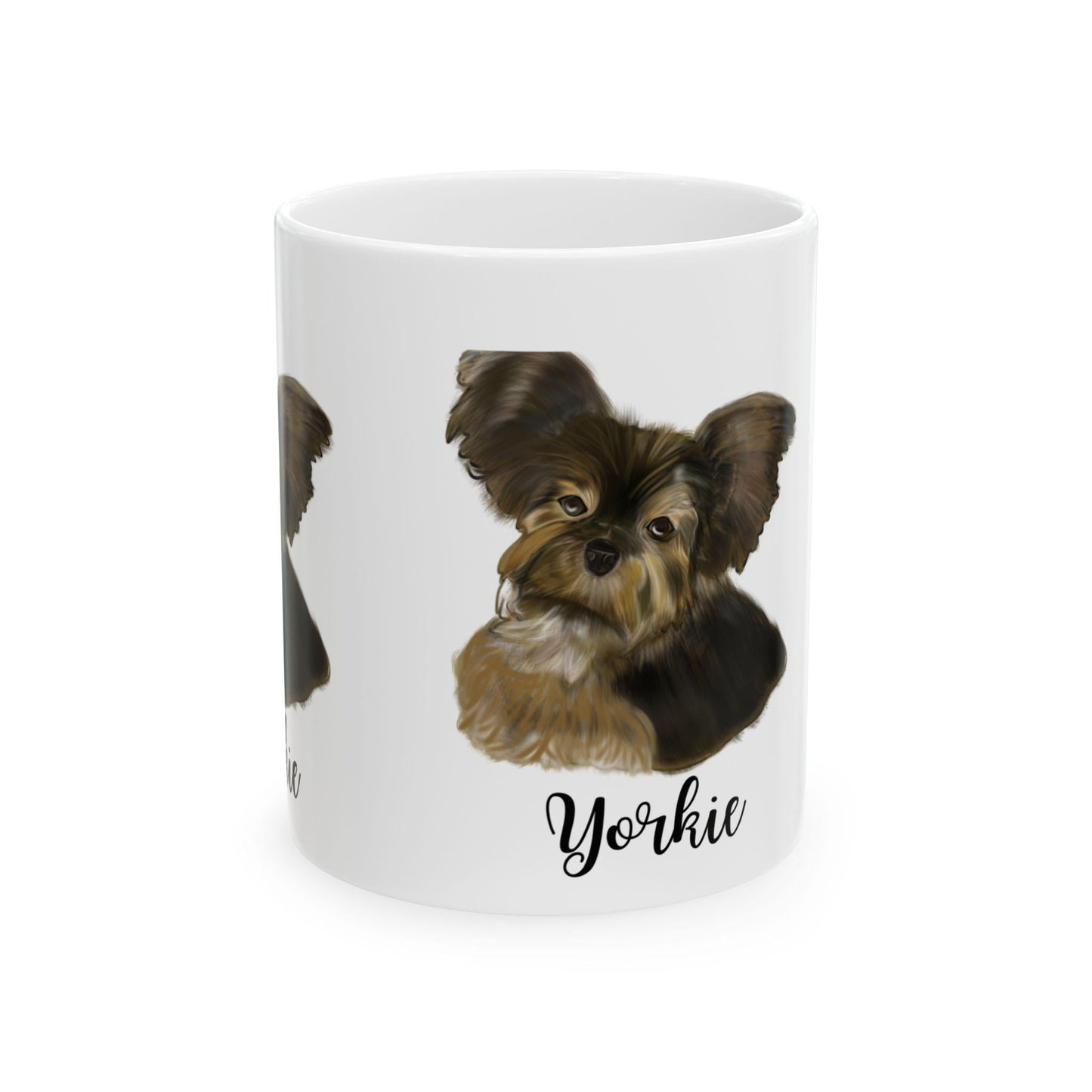 Yorkie Dog Ceramic Mug - Personalized Pet Lover Gift, Cute Dog Coffee Cup, Yorkshire Terrier Mug, Animal Lover Kitchenware, Gifts for Dog