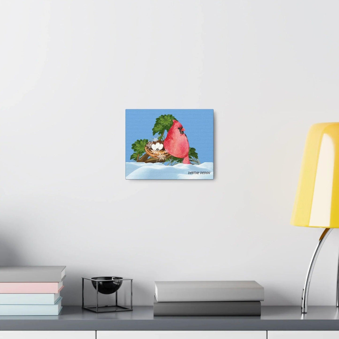 Winter Cardinal Canvas Gallery Wraps - Debital Design