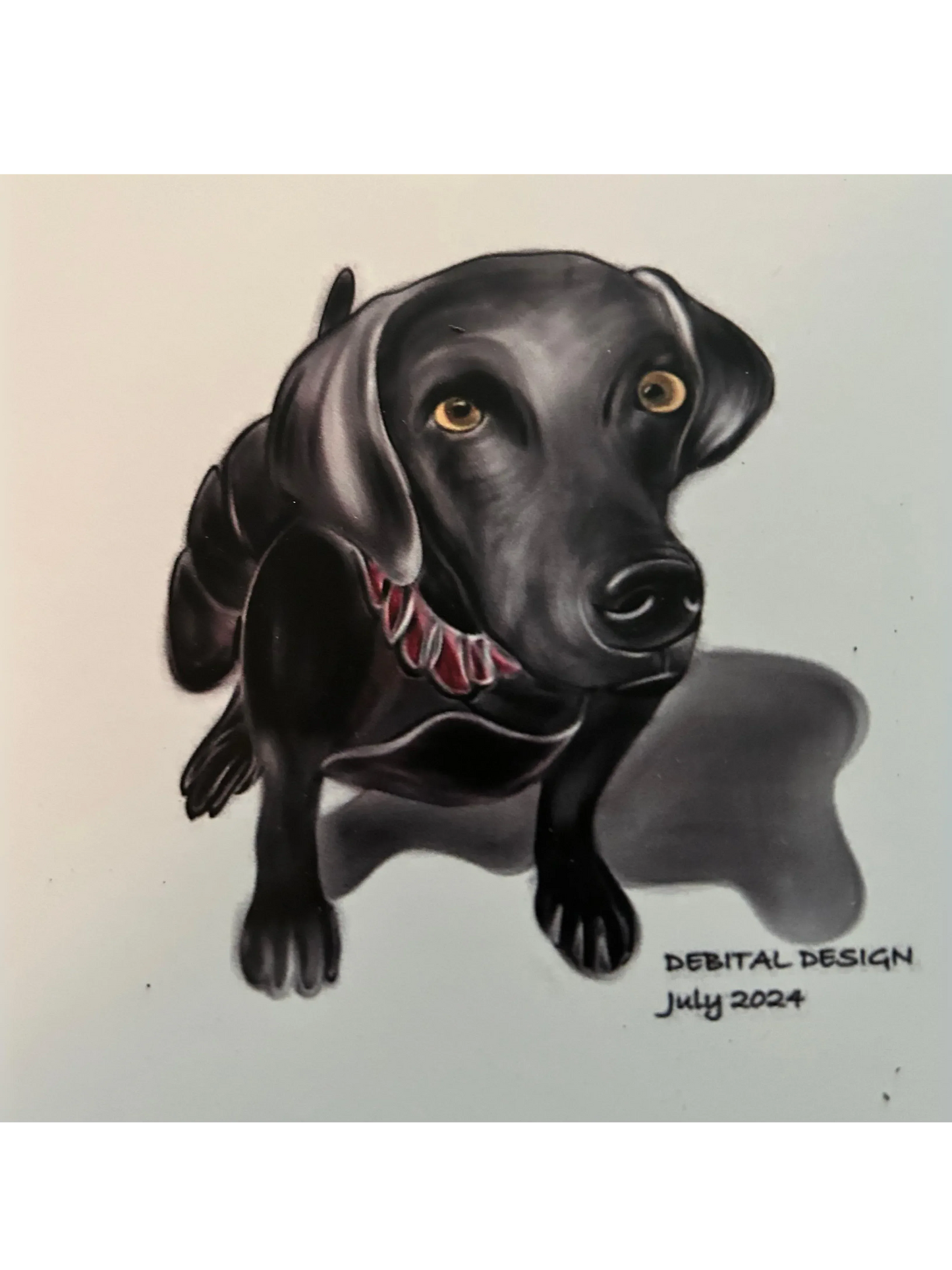 Custom Dog Portrait – Digital Artwork by Debital Design - Debital Design