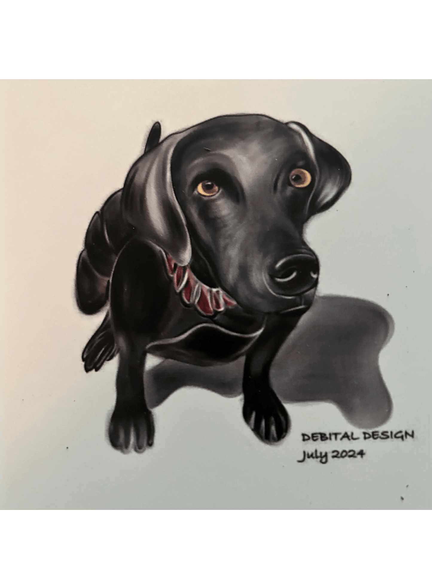 Custom Dog Portrait – Digital Artwork by Debital Design - Debital Design