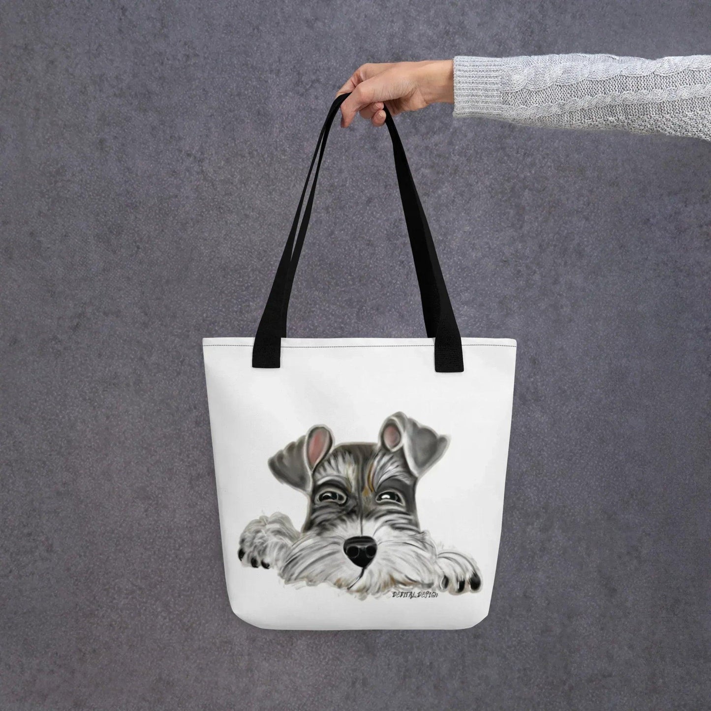Schnauzer Tote Bag (AOP) - Debital Design