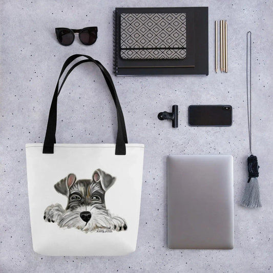 Schnauzer Tote Bag (AOP) - Debital Design