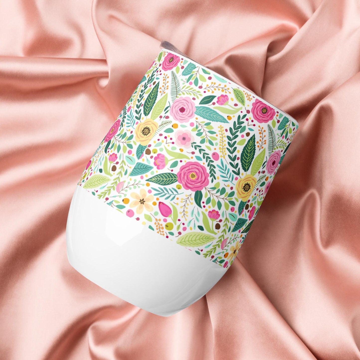 Spring time Wine tumbler
