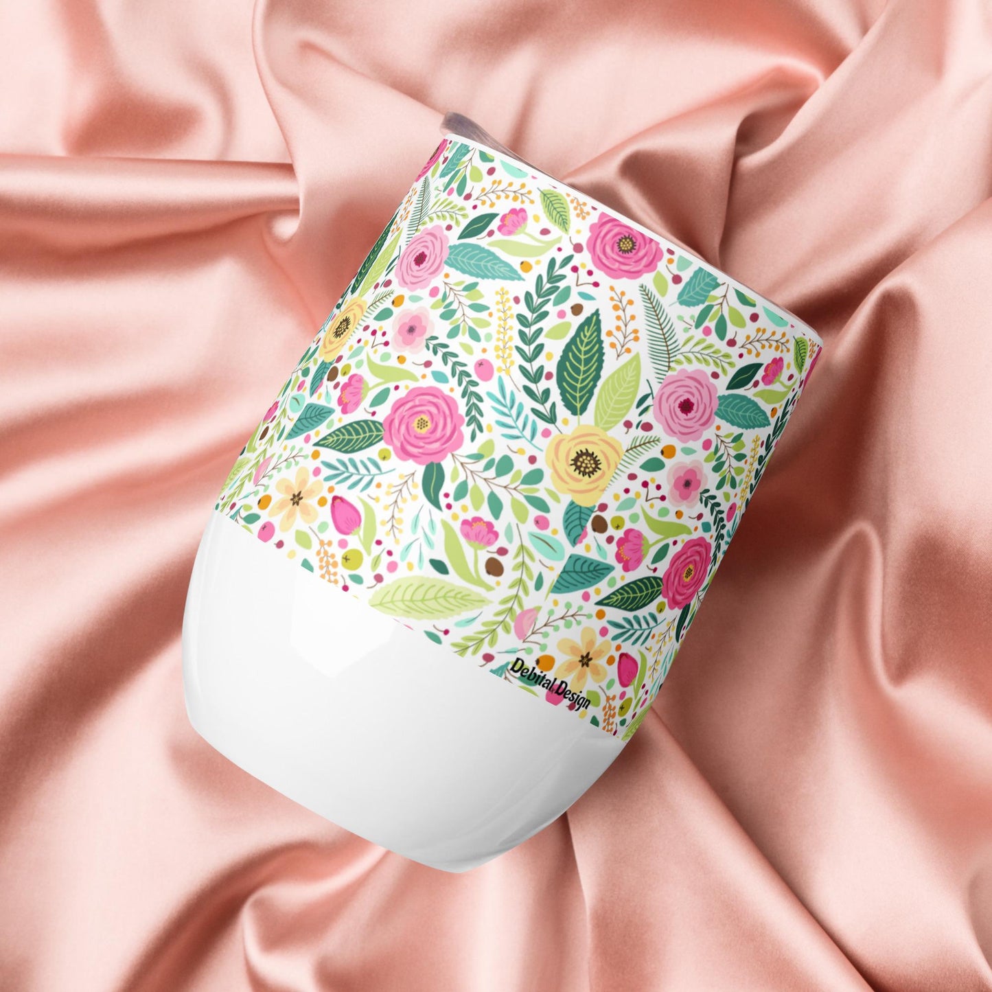 Spring time Wine tumbler