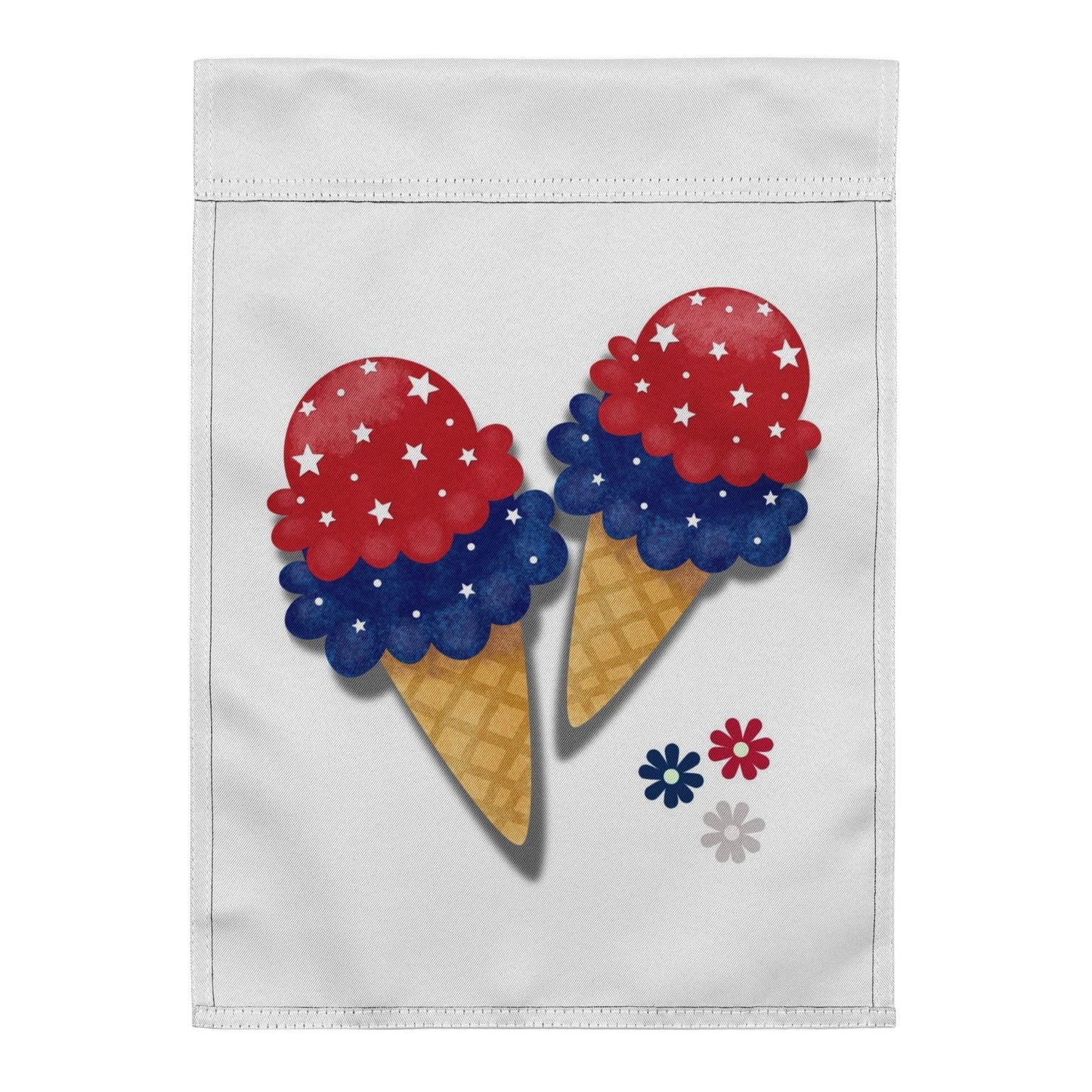 Garden flag Ice Cream Cone - Debital Design
