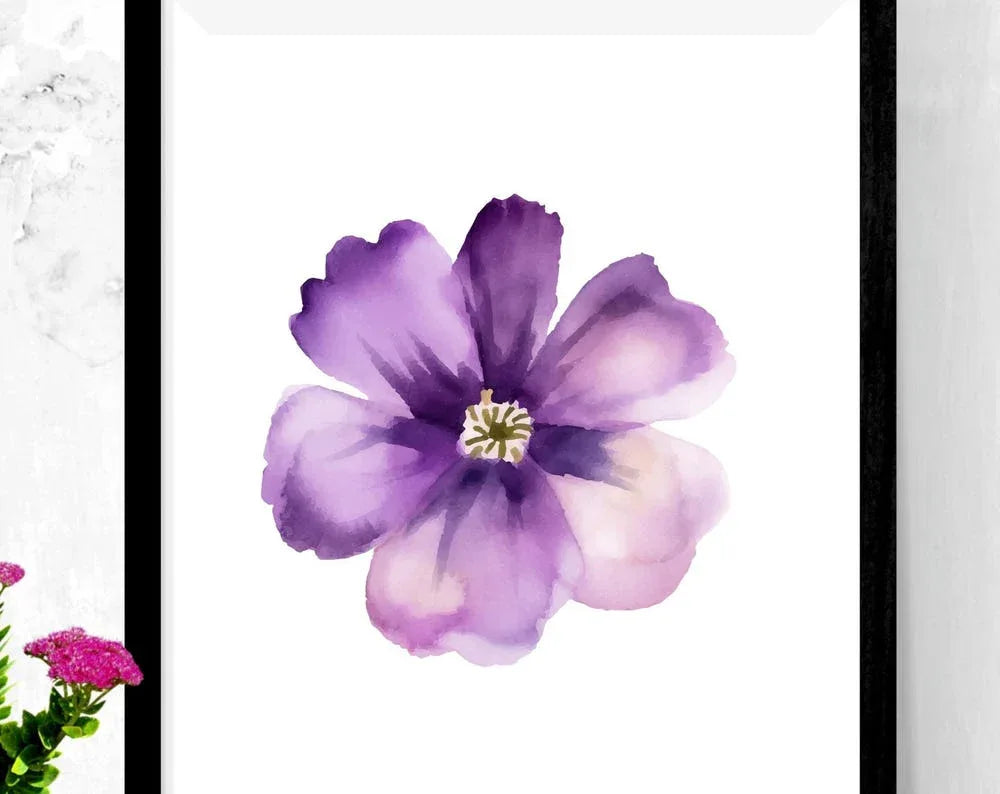 LARGE PURPLE FLOWER - Debital Design