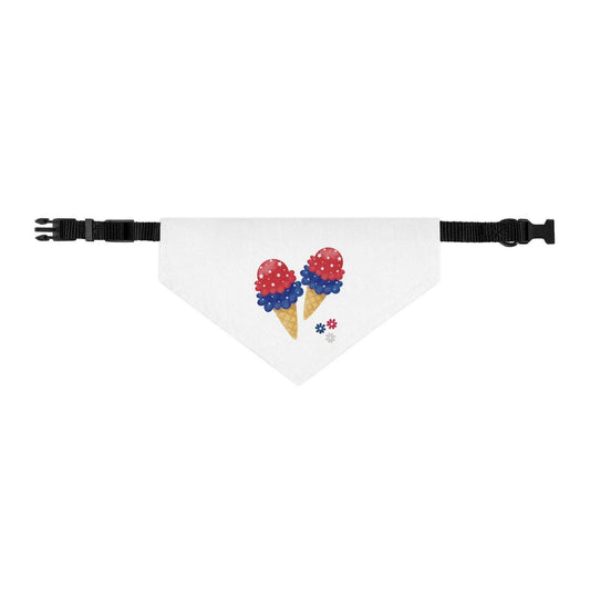 Ice Cream Cone Pet Bandana Collar - Debital Design