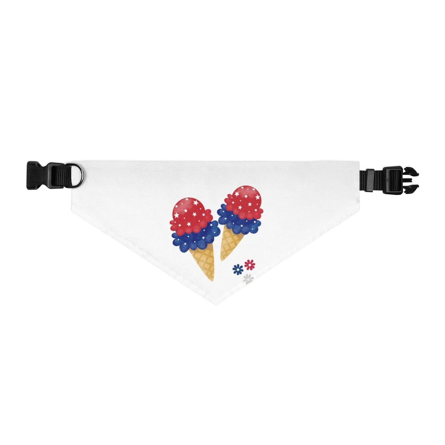 Ice Cream Cone Pet Bandana Collar - Debital Design