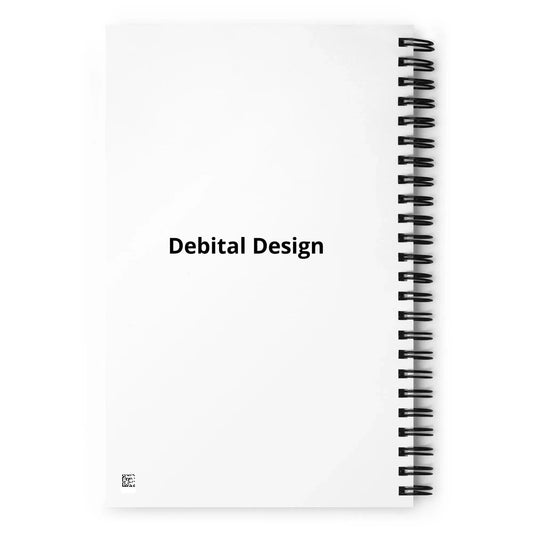 Beautiful Floral Spiral Notebook - Premium Dotted Journal for Writing & Planning - Debital Design