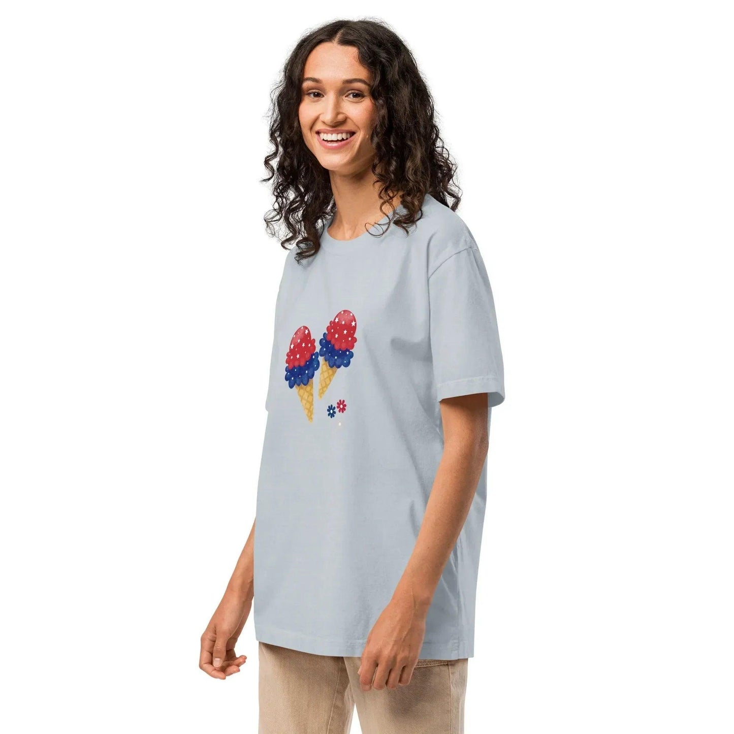 Ice Cream Cone Unisex oversized t-shirt - Debital Design