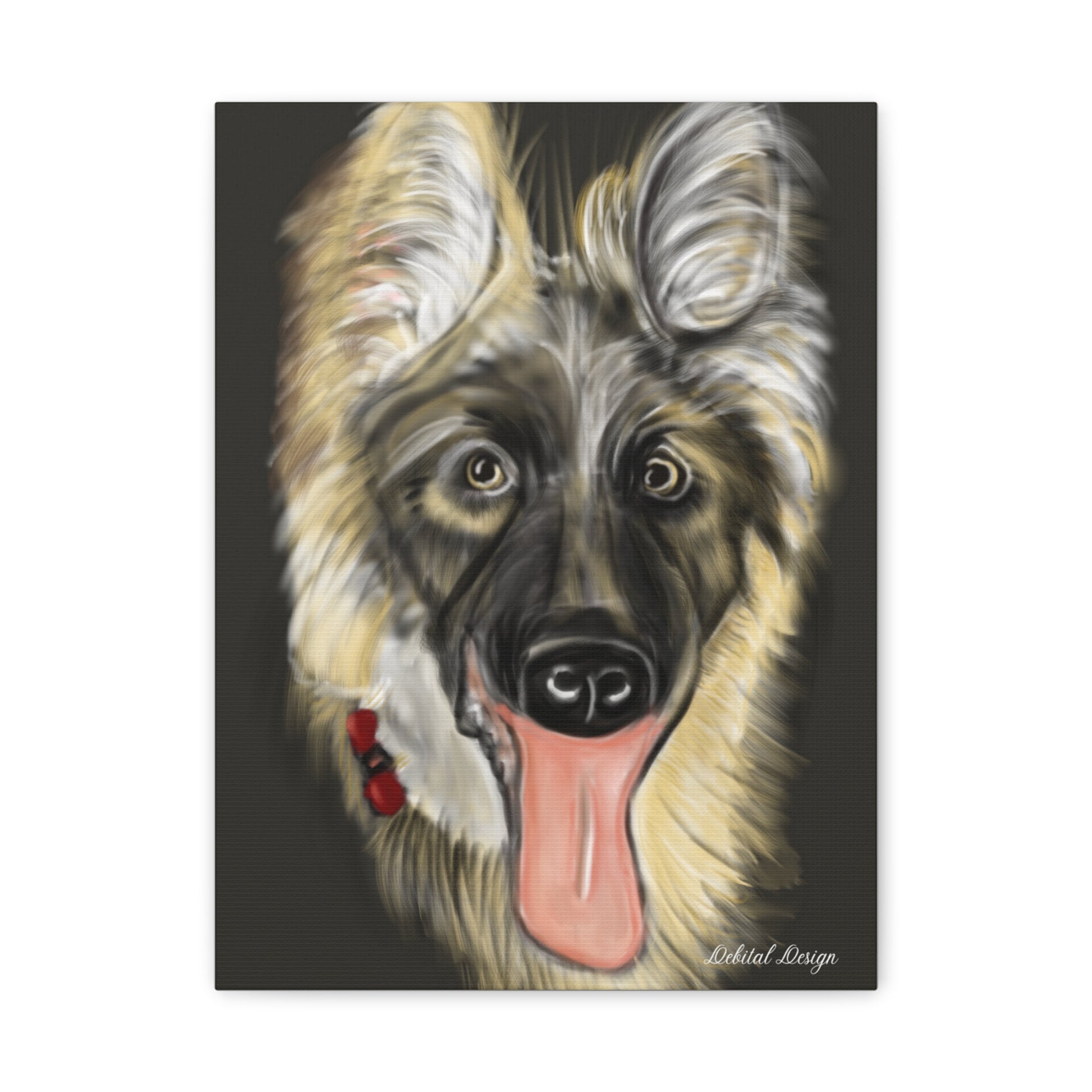 Custom German Shepard Canvas Art - Bring Your Pet’s Personality to Life - Debital Design 