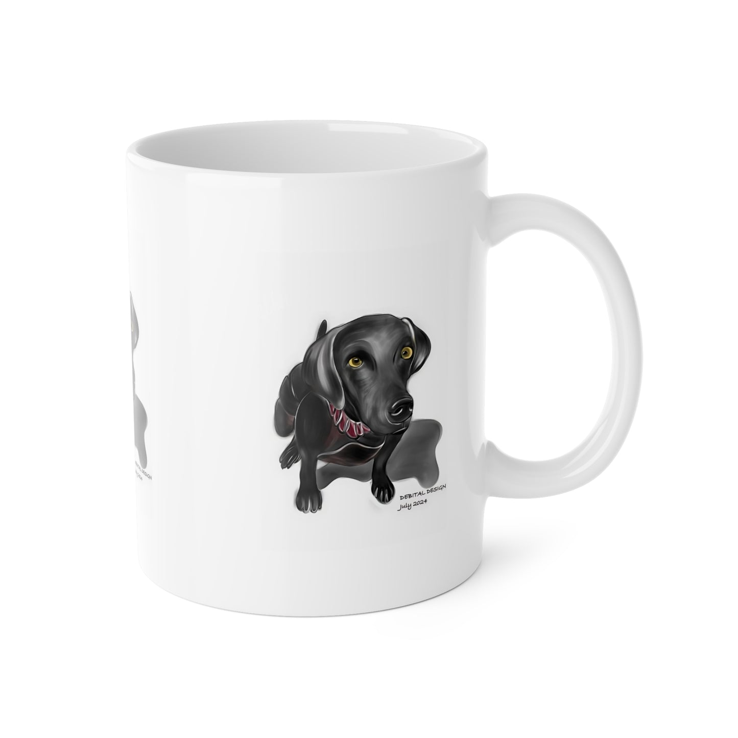 Black Lab Coffee Mug — Cute Weimaraner, Pet Lover Gift (11 oz)