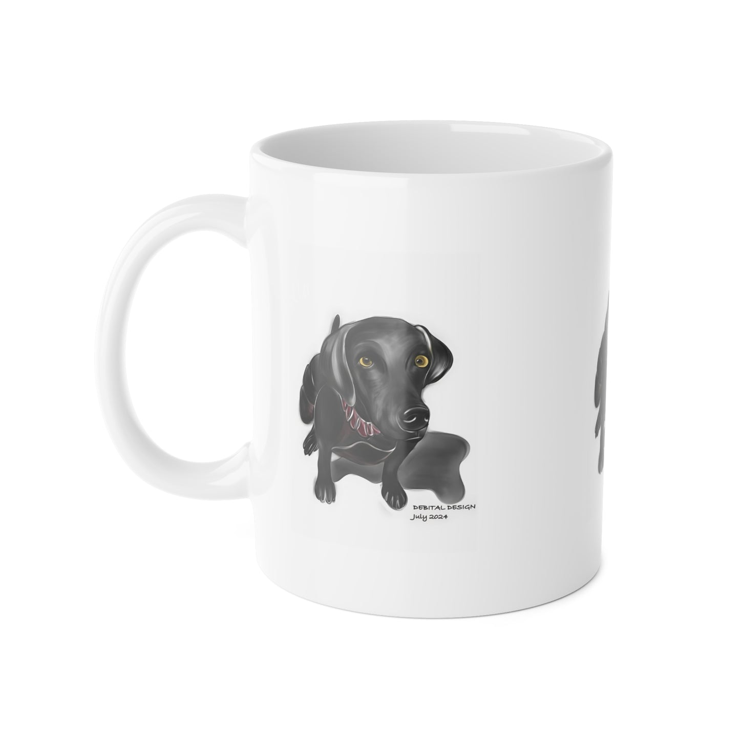 Black Lab Coffee Mug — Cute Weimaraner, Pet Lover Gift (11 oz)