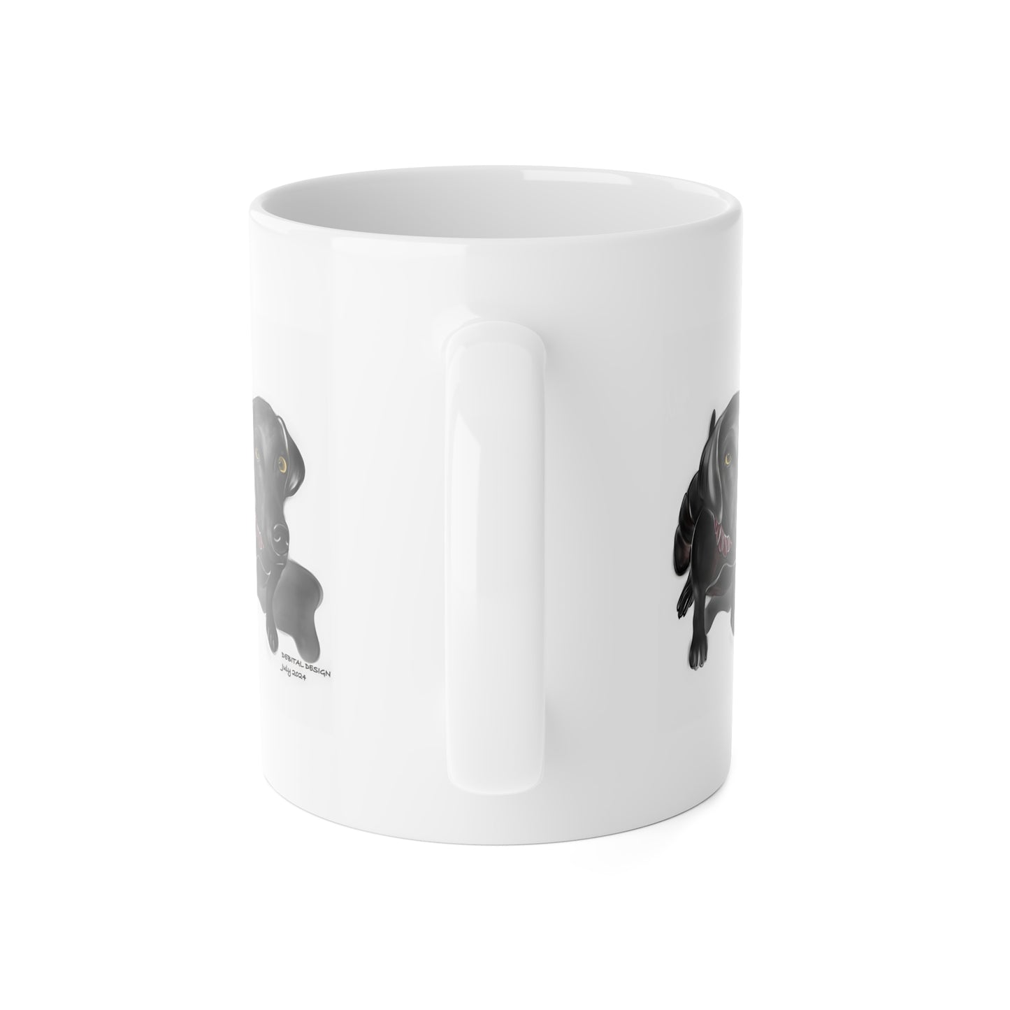Black Lab Coffee Mug — Cute Weimaraner, Pet Lover Gift (11 oz)