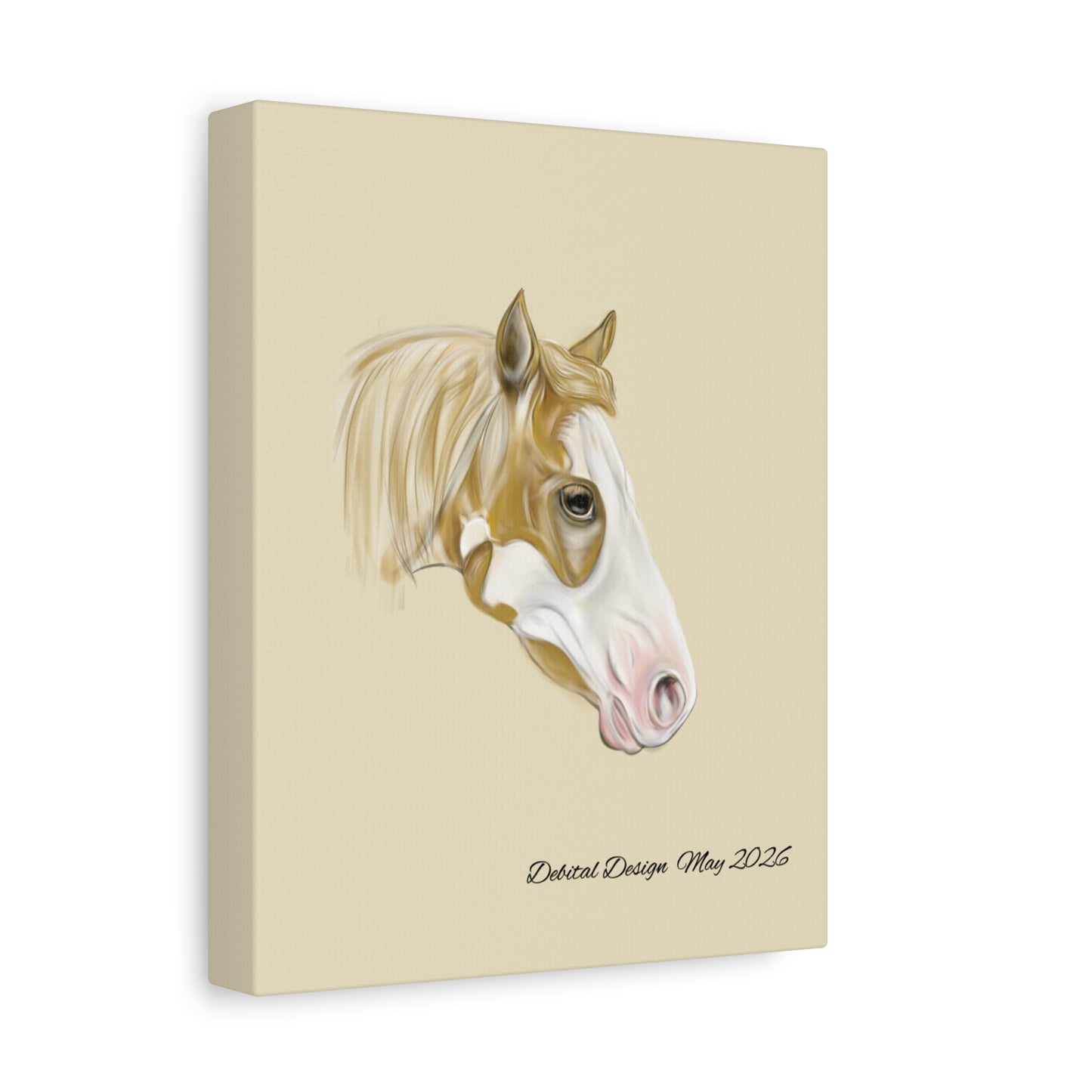 Paint Horse Canvas  — Stretched Matte Wall Art