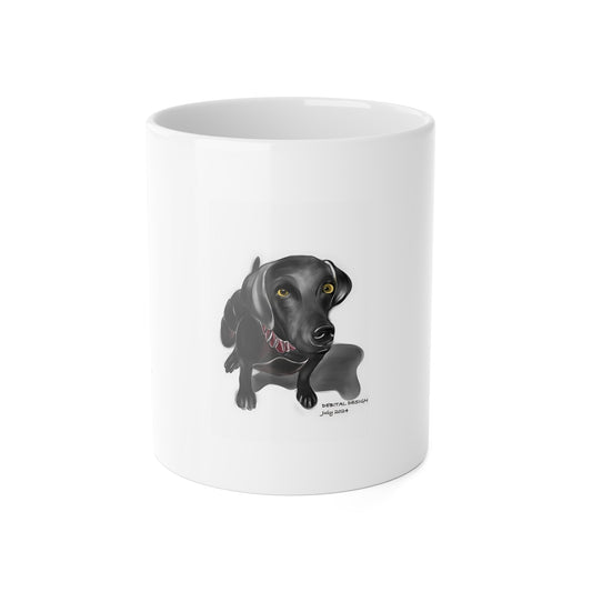 Weimaraner Coffee Mug — Hand-Drawn Dog Portrait Gift (11 oz)