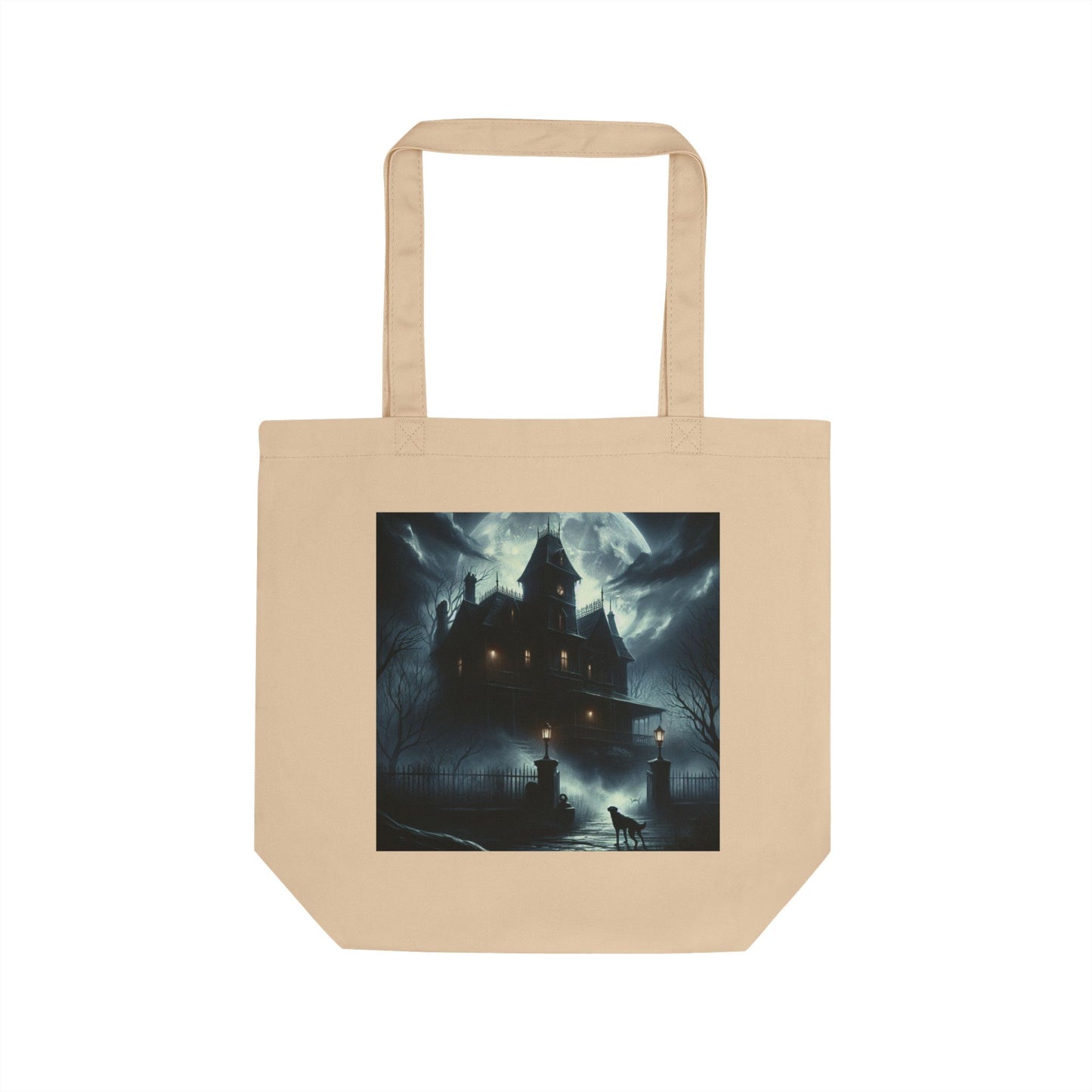 Spooky Eco Tote Bag for Halloween, Trick or Treat Bag, Reusable Grocery Tote, Halloween Gifts, Sustainable Tote