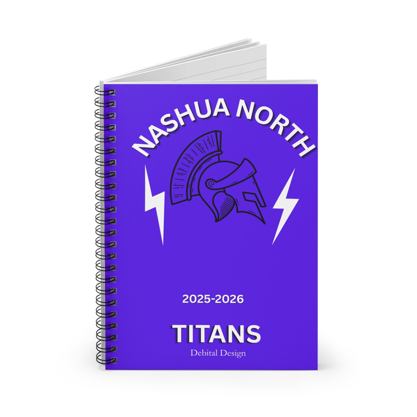 Spiral Notebook - Ruled Line 6 x 9 Nashua North School Design