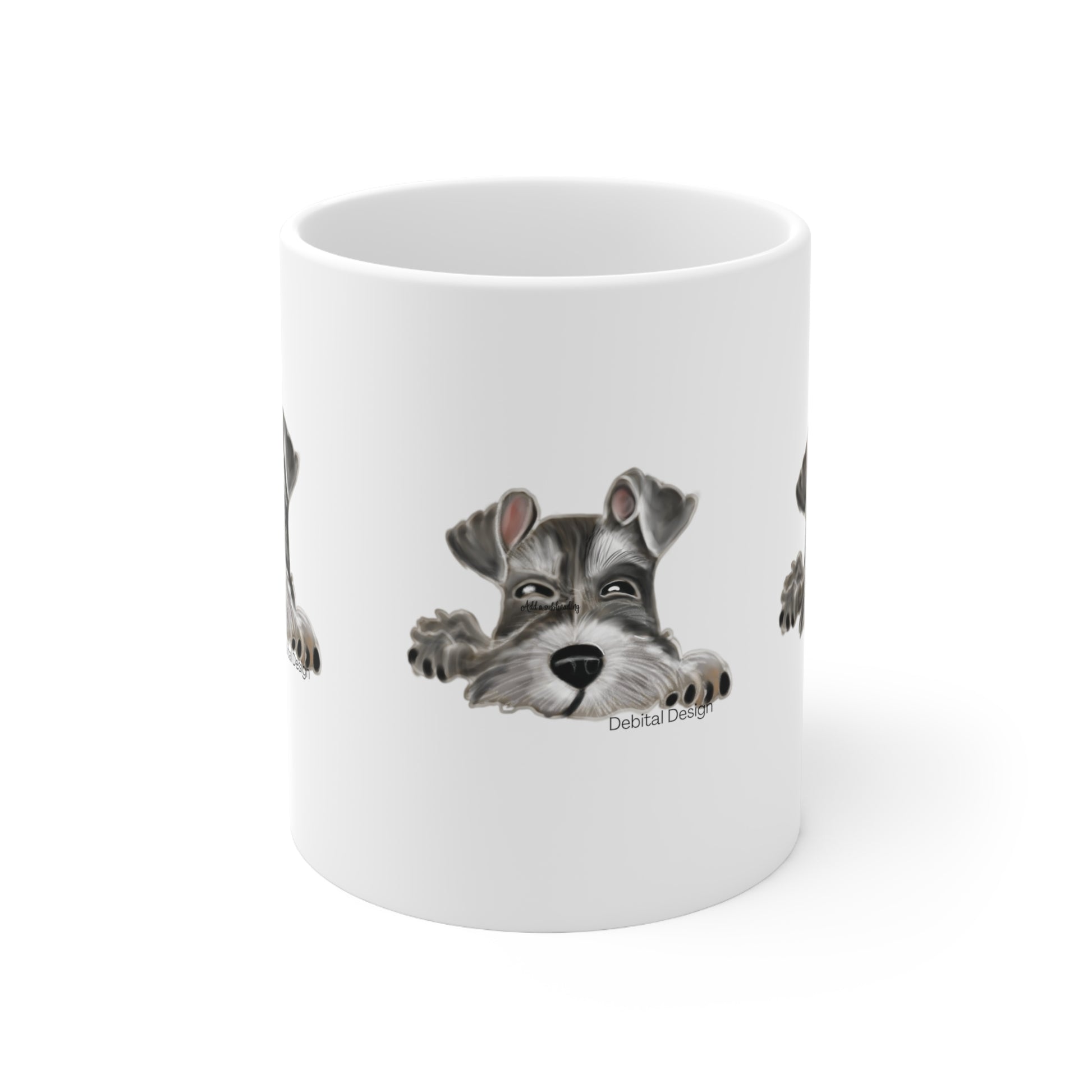 Ceramic Mug 11oz,  SCHNAUZER - Debital Design 