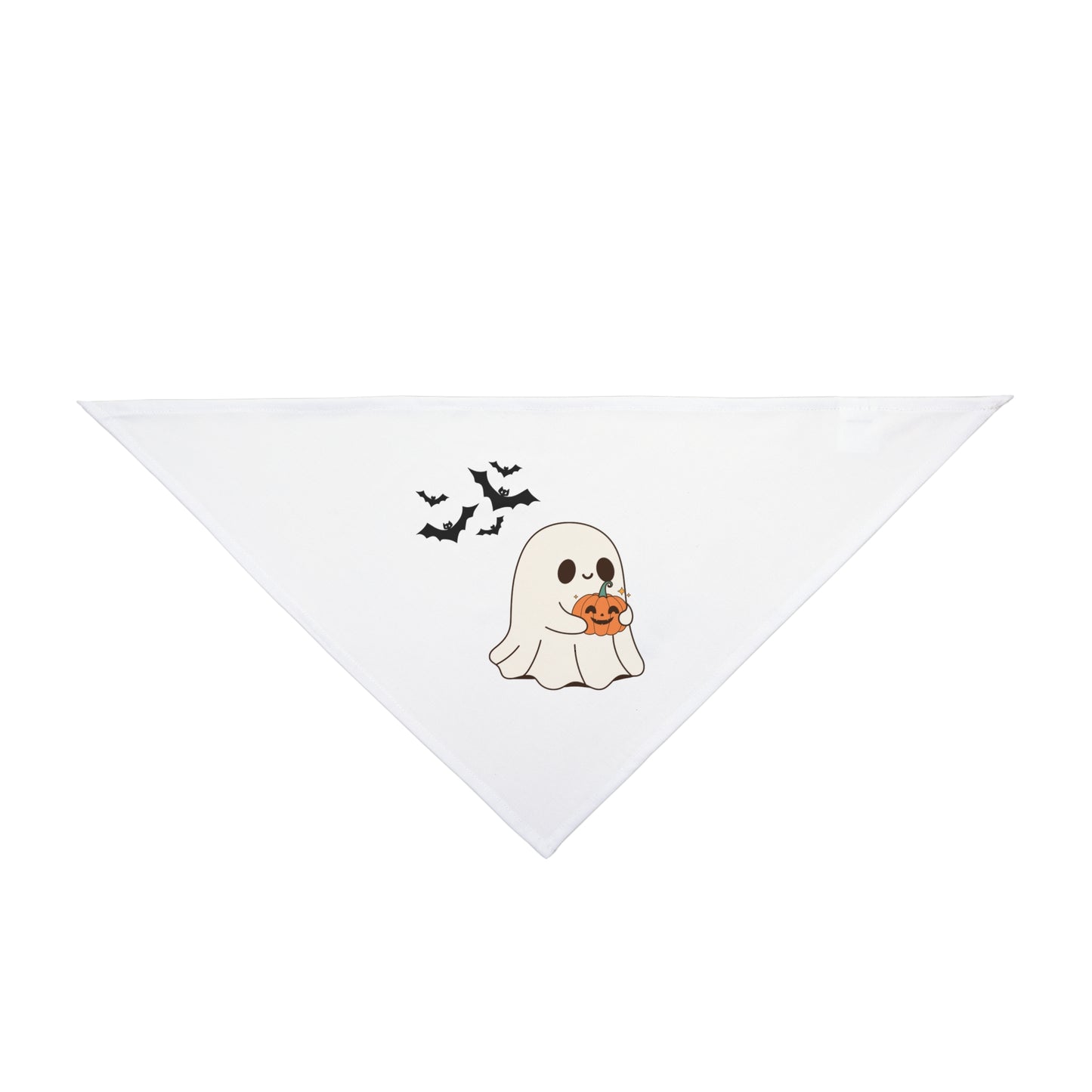 Adorable Ghost Pet Bandana for Halloween, Cute Pet Costume, Pet Accessory for Fall, Dog Bandana, Cat Bandana, Trick or Treat