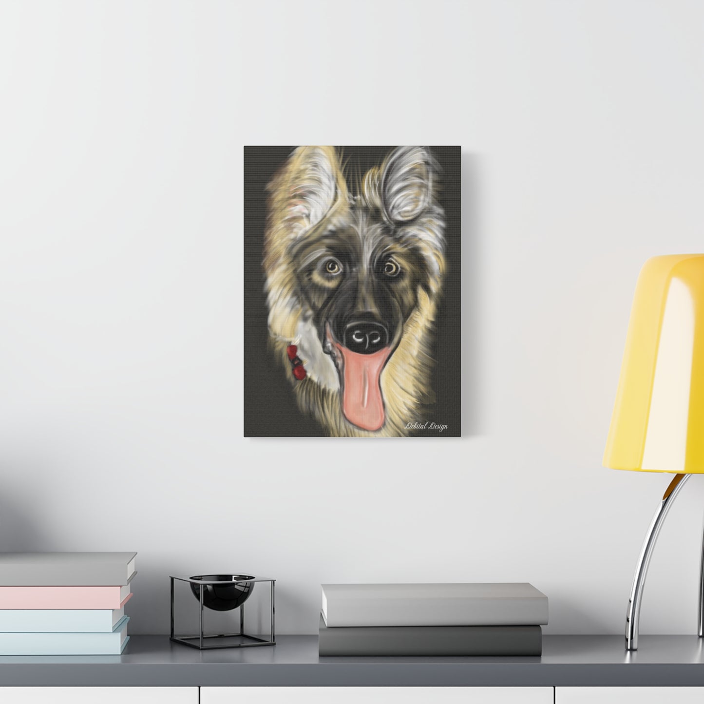 Custom German Shepard Canvas Art - Bring Your Pet’s Personality to Life - Debital Design 