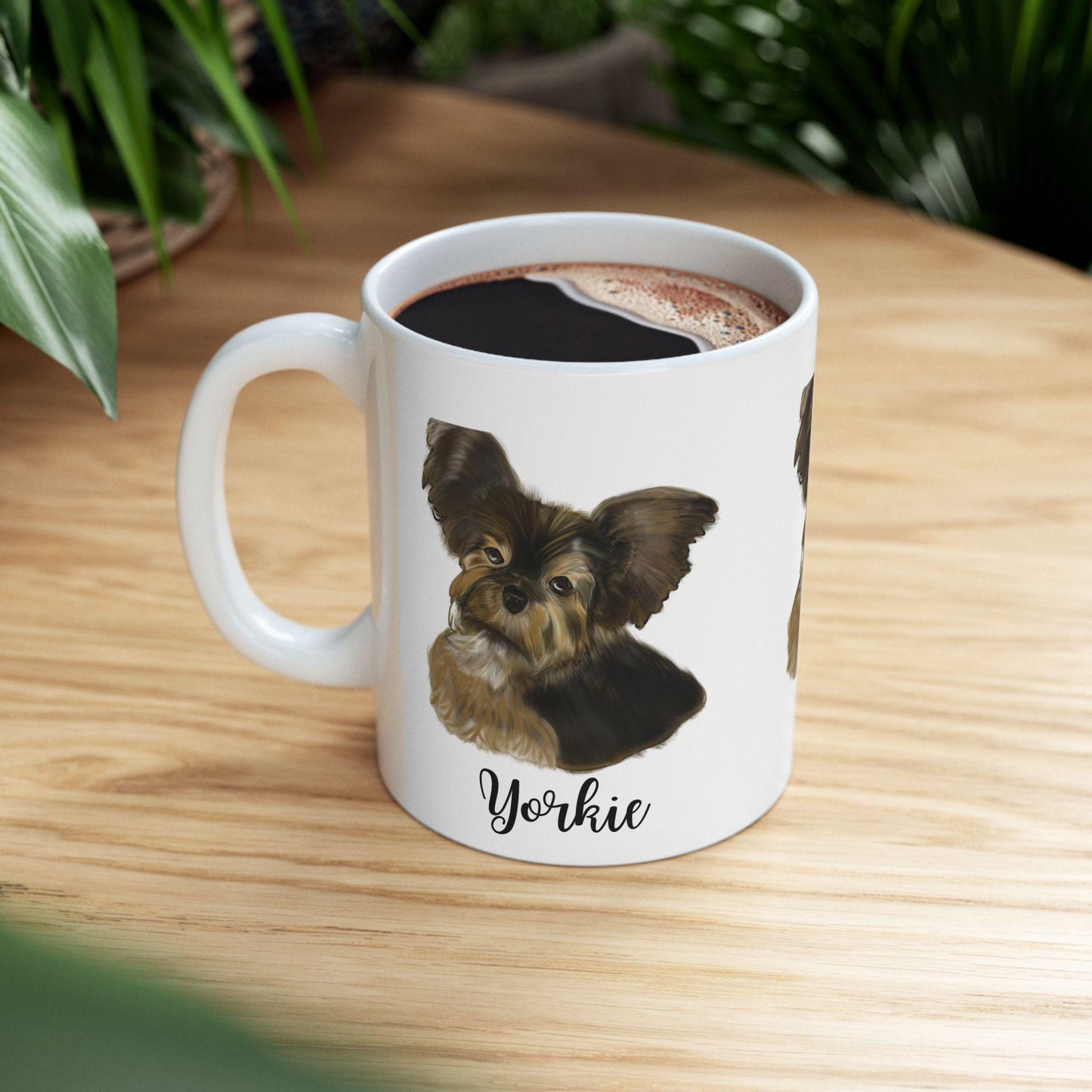 Yorkie Dog Ceramic Mug - Personalized Pet Lover Gift, Cute Dog Coffee Cup, Yorkshire Terrier Mug, Animal Lover Kitchenware, Gifts for Dog
