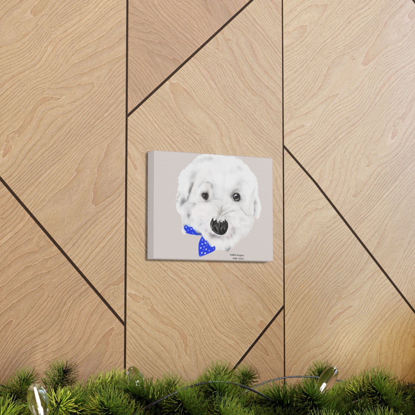 Charming Bichon Frise Canvas Art - Procreate Masterpiece
