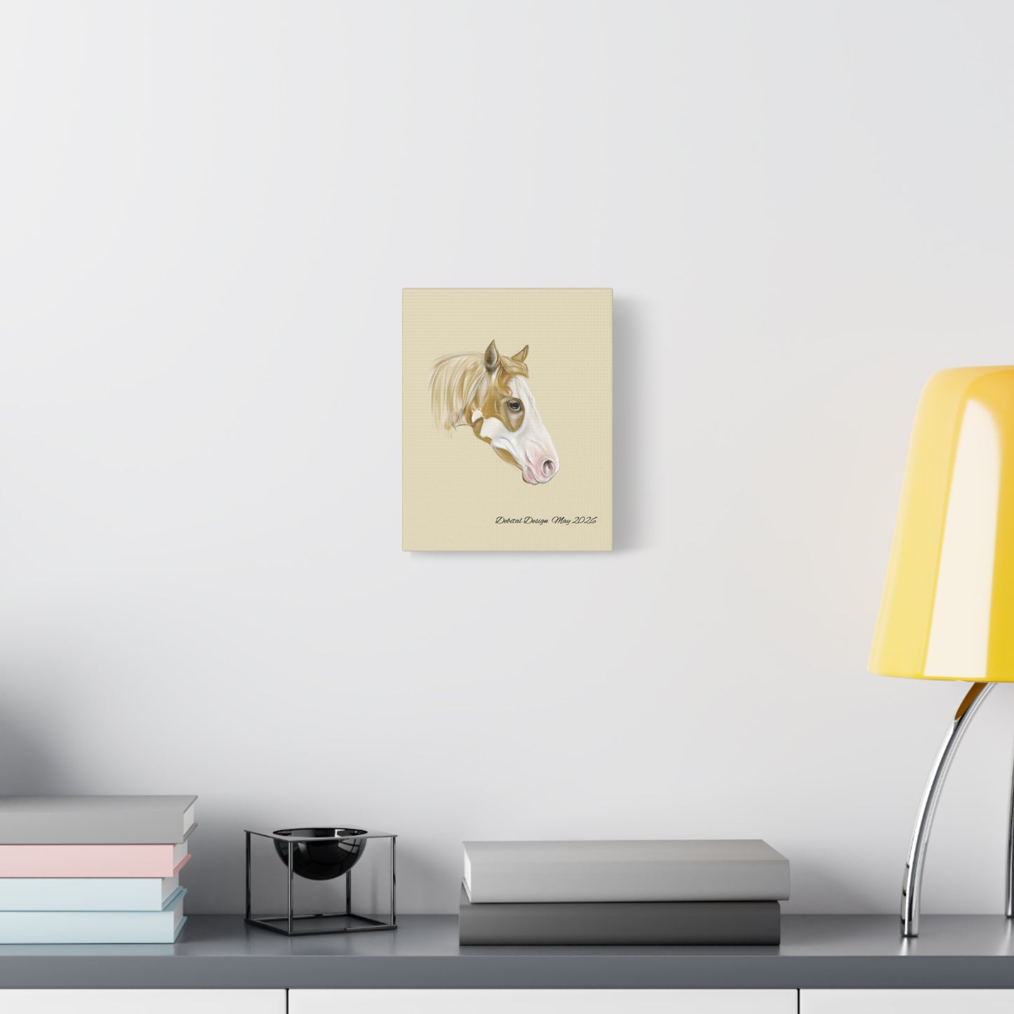 Paint Horse Canvas  — Stretched Matte Wall Art