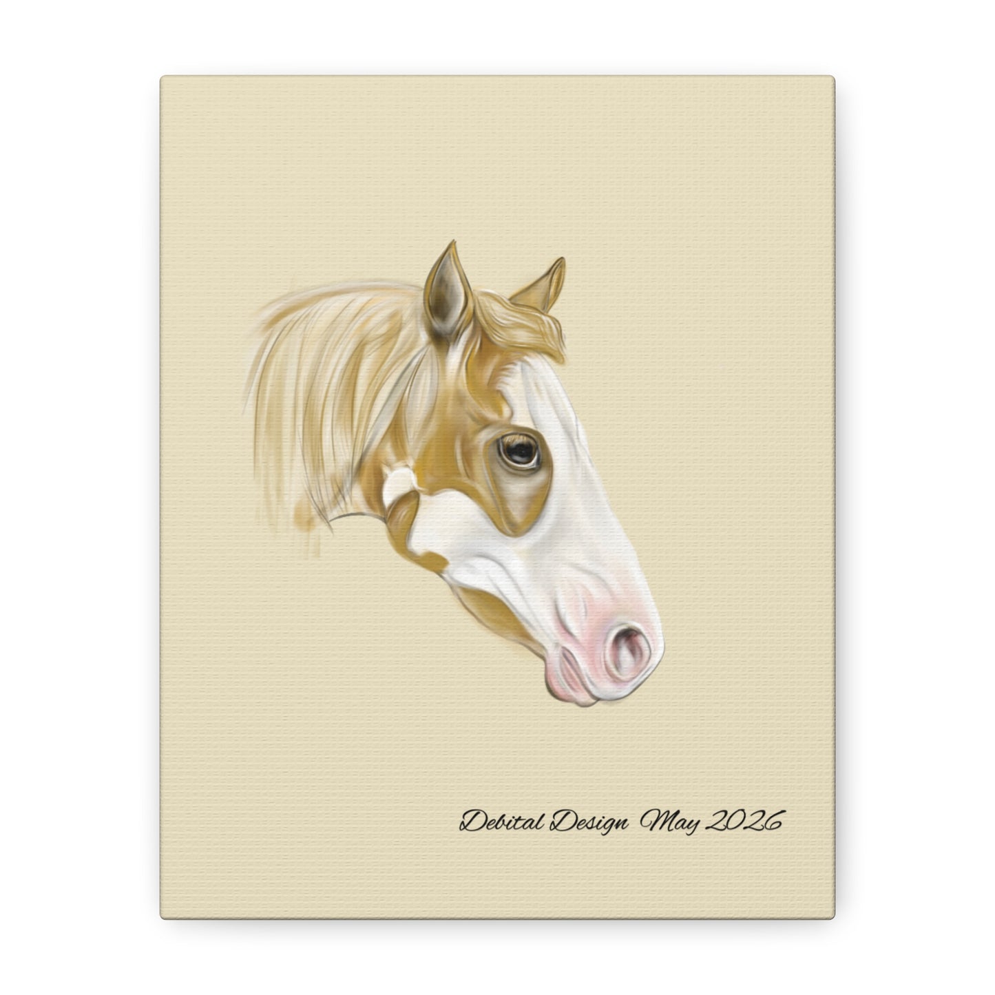 Paint Horse Canvas  — Stretched Matte Wall Art