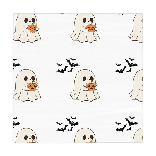 Cute Ghost Halloween Tablecloth - Spooky Decor for Parties, Trick or Treat, Halloween Celebrations, Fall Gatherings, Seasonal Decor