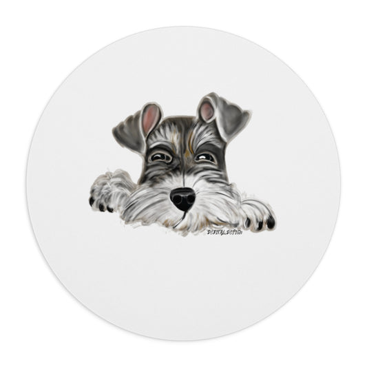 Schnauzer Mouse Pad - Cute Dog Design for Pet Lovers, Office Decor, Gifts for Animal Lovers, Personalized Workstation, Home Office