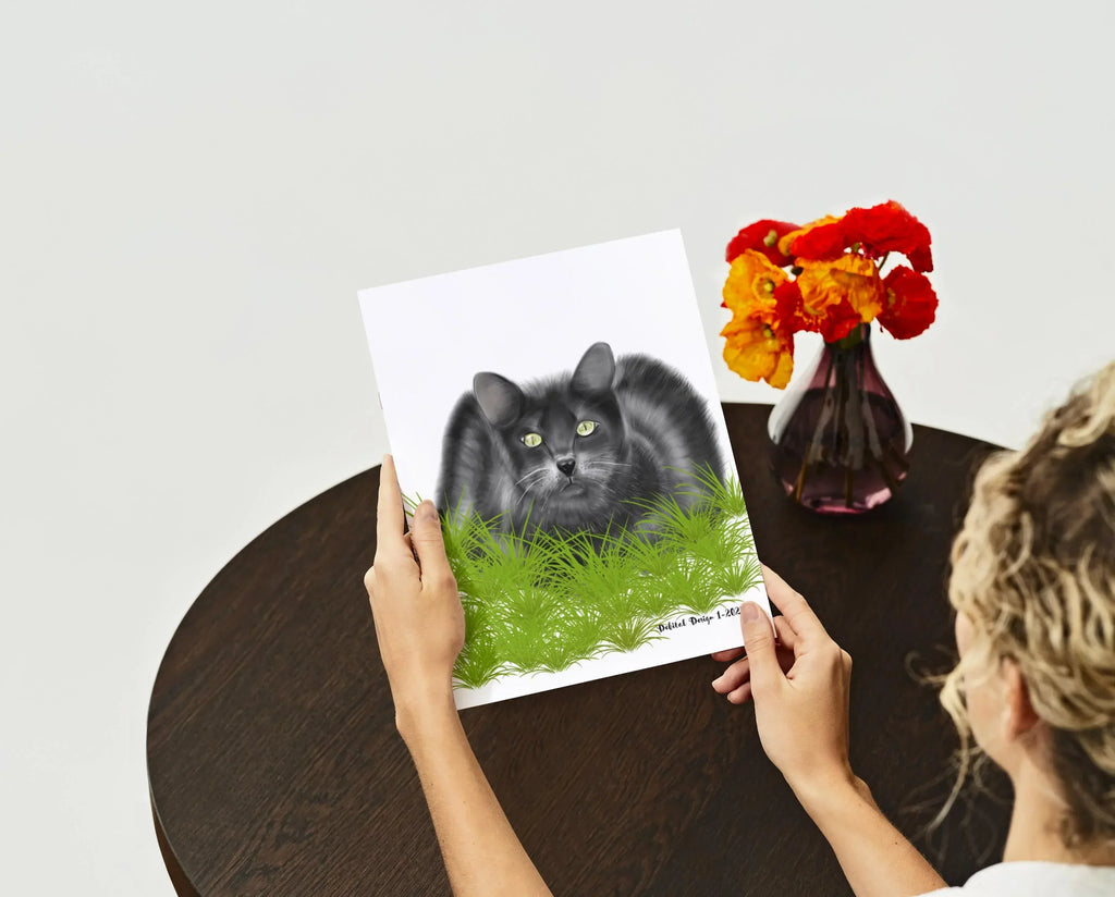 Black Cat Canvas Art - Premium Wall Decor - Debital Design