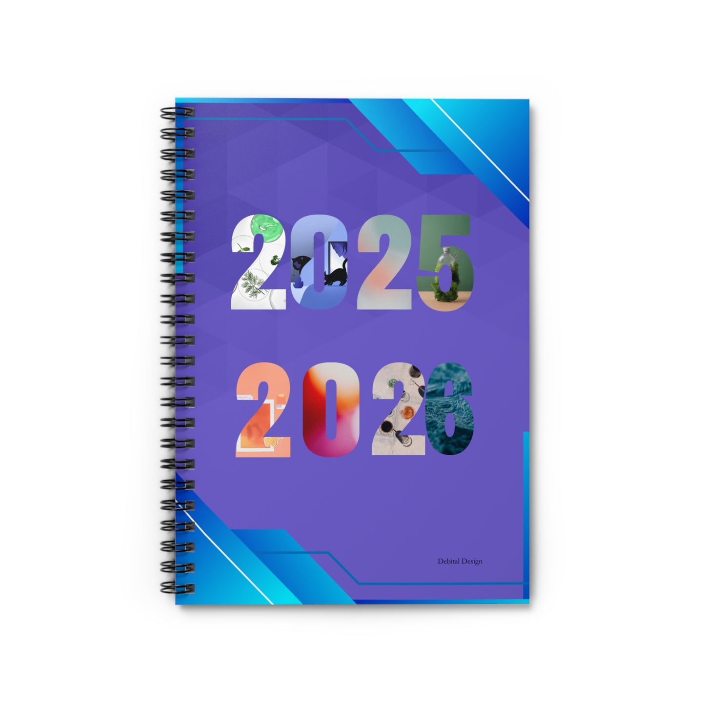 2025-2025 Spiral Notebook - Ruled Line, Yearly Planner Journal, Multiple Color Options, Customizable Diary, Office Supplies