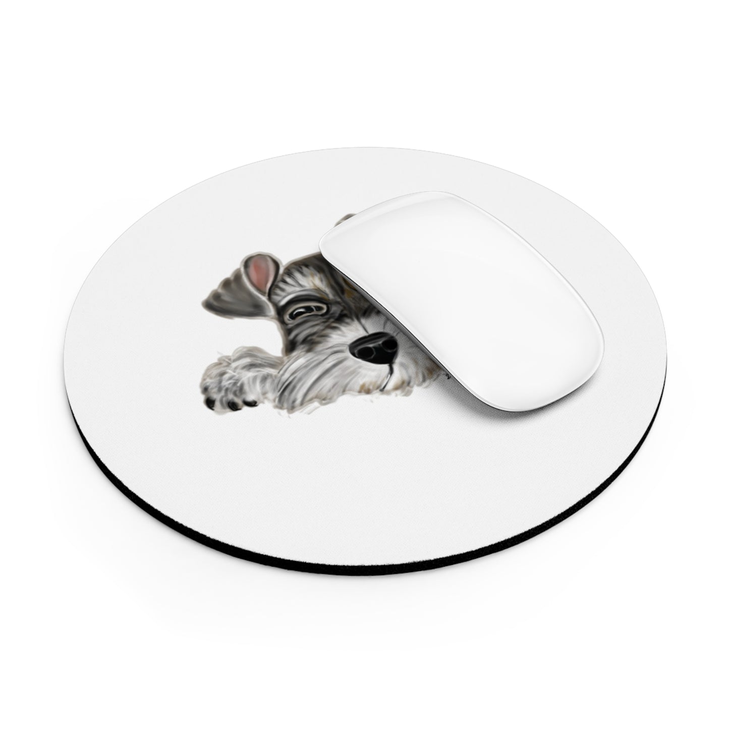 Schnauzer Mouse Pad - Cute Dog Design for Pet Lovers, Office Decor, Gifts for Animal Lovers, Personalized Workstation, Home Office